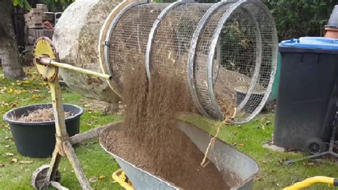 cement mixer  compost dirt soil sifter   youtube