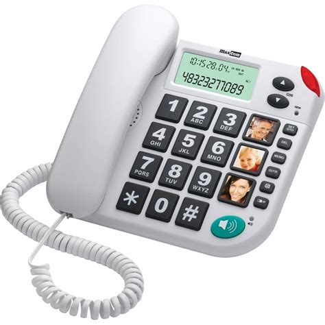 maxcom huistelefoon voor senioren zwart blokker