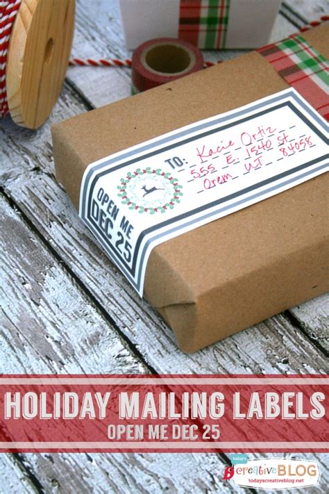 printable holiday mailing labels todays creative life