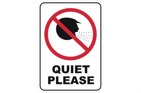 quiet  p national safety signs