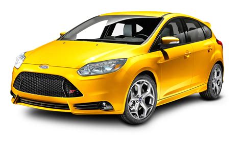 ford focus yellow car png image purepng  transparent cc png image library
