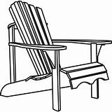 Adirondack Chair Clipart Chairs Clip Lawn Drawing Furniture Patio Line Back Cliparts Veranda Rocking Porch Outside Getdrawings Silhouette Flap Collection sketch template