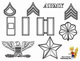 Coloring Military Pages Rank Army Insignia Ranks Yescoloring Emblems Soldier Navy Kids Generals Adult Uniform Marines Buddy Mike Choose Board sketch template