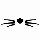 Whiskers Clipart Cat Logo Clip Cliparts Silhouette Designlooter Clipground Icons 6kb 512px Library sketch template