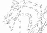 Haku Spirited Away Dragon Forme Deviantart sketch template