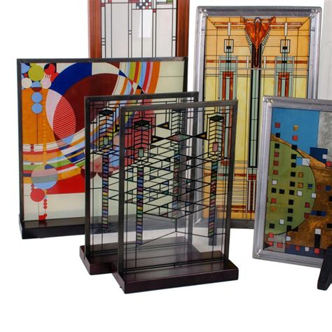 Frank Lloyd Wright Stained Glass Panel Collection Chairish