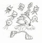 Sonic Wisps sketch template