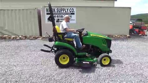 john deere  compact tractor mower   hours  sale youtube