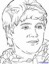 Niall Horan Kleurplaten Beroemdheden Liam Payne Template Animaatjes Malik Zayn Dragoart sketch template