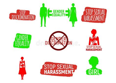 stop sexual harassment and bulling banner on red background gender