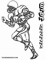 Printable Receiver Vols Nebraska Colouring Elias Wigan Huskers Wallfree sketch template