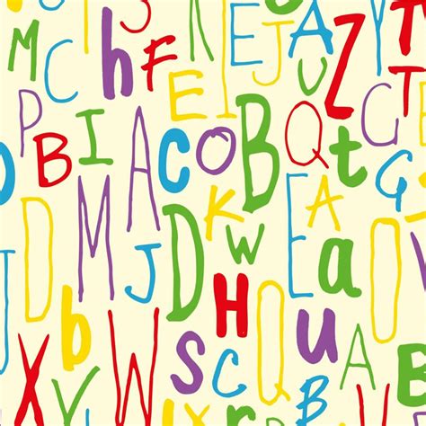 kids alphabet wrapping paper  sheets