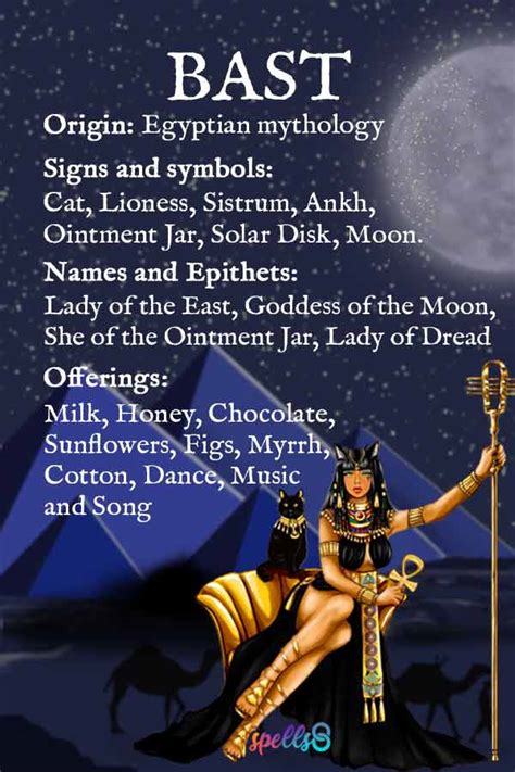 bast the cat goddess of egypt symbols and worship spells8