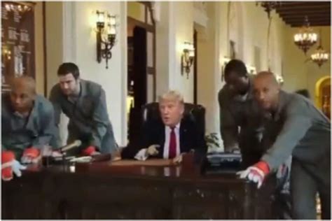 spoof video  donald trump  dragged   oval office   viral