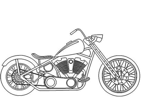 motorbike drawing outline  getdrawings