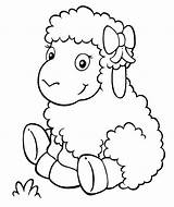 Lamb Coloring Cute Pages Coloringpagesfortoddlers Cartoon Kids Angels Little Sheep Mentve Innen Makalenin Kaynağı sketch template