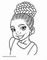 Coloring Pages African Girls Sheets American Printable Princess Kids Books Boy sketch template