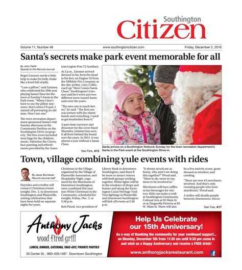 southingtoncitizen20161202 by dan champagne issuu