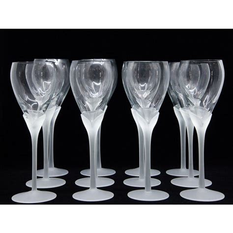 Vintage Mikasa “alexandra” Crystal Tulip Champagne Glasses
