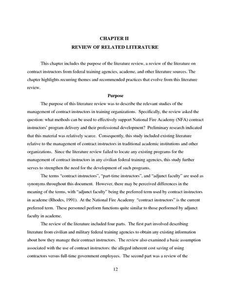 literature review sample international relations