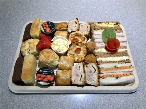 savoury afternoon tea lay  leave buffets