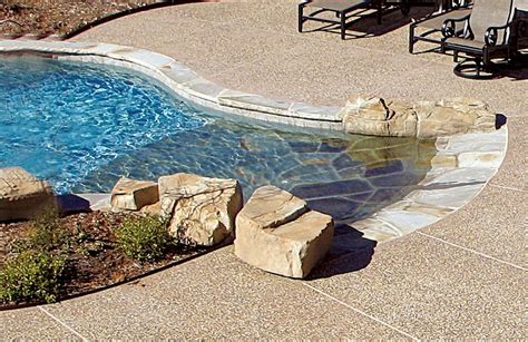beach entry swimming pool designs  depth guide  benefits costs