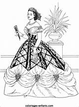 Adults Coloriage Colorier Princesse Victorian époque Volwassenen Liens Commerciaux Personnages Rubrique sketch template