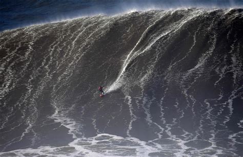 big wave surfing  portugal los angeles times