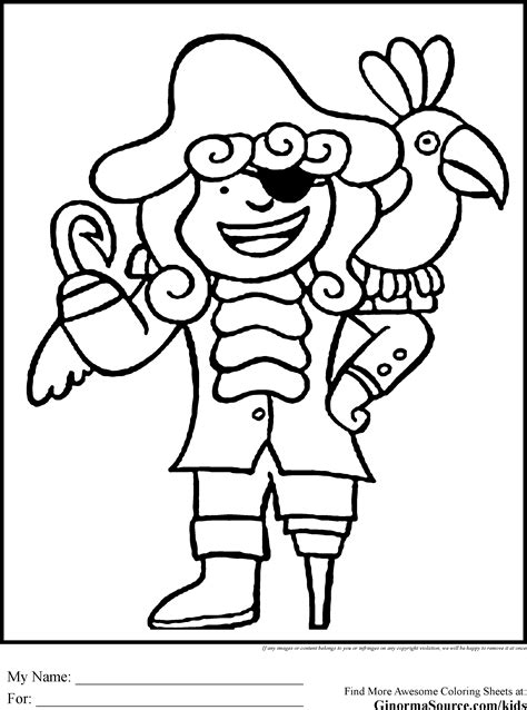 pirate coloring pages ginormasource kids pirate coloring pages