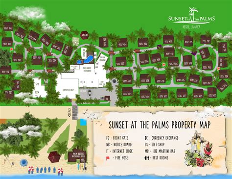 Sunset At The Palms Resort Map Sunset At The Palms