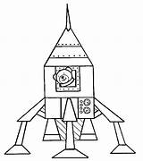 Coloring Rocketship Pages Rocket Ship Popular sketch template