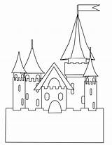 Coloring Schloss Fairy Dibujos sketch template