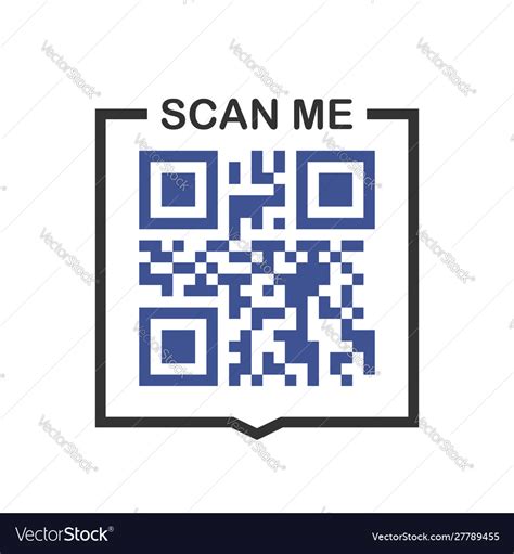 qr code  smartphone inscription scan  vector image