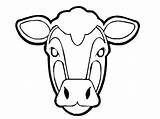 Cow Mask Choose Board Coloring Pages Animal sketch template