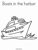 Coloring Boat Pages Boats Printable Kids Harbor Preschool Favorites Login Add Twistynoodle sketch template