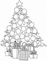 Coloring Christmas Tree Pages Mandala Presents Printable Trees Blank Color Print Children Colouring Kids Popular Getdrawings Getcolorings Printables sketch template