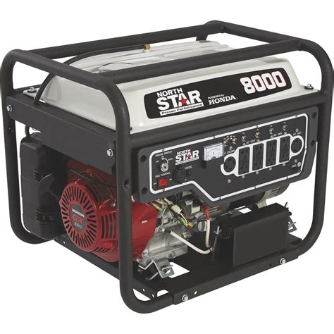 northstar portable generator  surge watts  rated watts electric start carb
