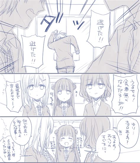 the big imageboard tbib 3girls bad id bad pixiv id comic monochrome