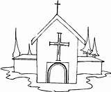 Church Coloring Winter Building Catholic Getdrawings Printable Drawing Getcolorings sketch template