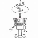Robot Surfnetkids Coloring Vector Fantasy Funny Vectorstock Iarada sketch template