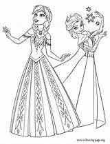 Coloring Frozen Arendelle Princesses Pages Two Colouring Elsa Disney Anna Print Kids Color Printable Sheets Movie Beautiful Fun Gif sketch template