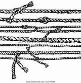 Ropes Drawn Knots sketch template