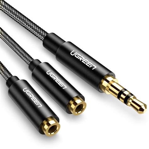 ugreen headphone splitter cable mm  audio jack splitter extension cable mm male