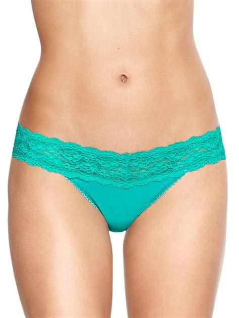 Gap Sexy Cotton V Thong In Green Aqua Tropic Lyst