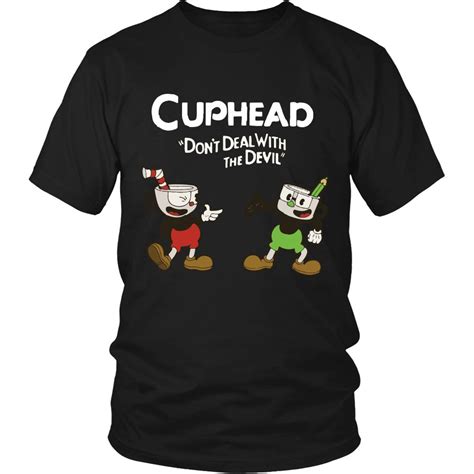 Cuphead Men Shirt Cuphead Don T Deal With The Devil Funny Men T Shirt