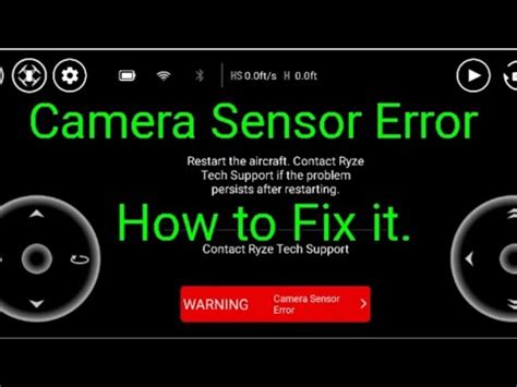 camera sensor error  dji tello   fix  youtube