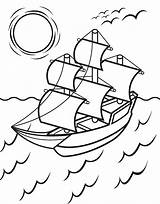 Mayflower Coloring Pages Printable Ship Drawing Clipart Library Pilgrims Getdrawings Popular sketch template