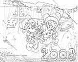 Disney Coloring Christmas Pages sketch template