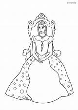 Prinzessin Sul Principessa Trono Malvorlage Thron Throne Stampare sketch template