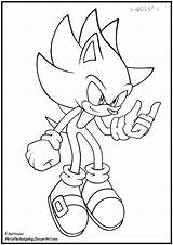 Sonic Super Shadow Coloring Pages Metal Cp11 Hedgehog Print Getcolorings Deviantart sketch template